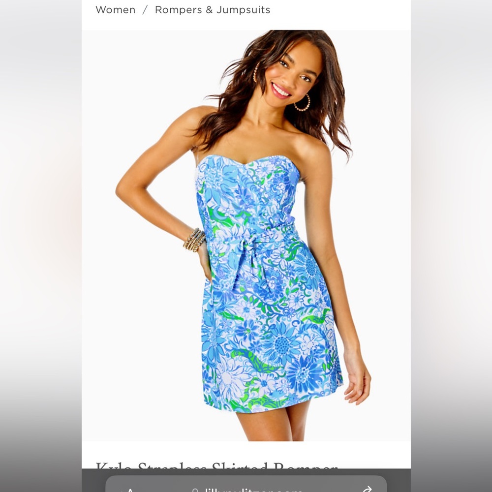 Lilly Pulitzer Kylo strapless romper